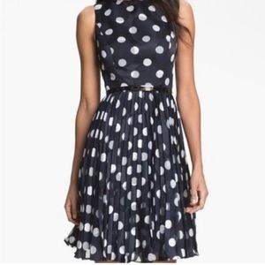 [Adrianna Papell] Burnout Polka Dot Dress